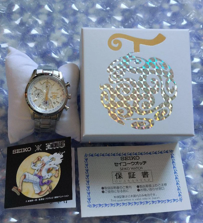 Neu SEIKO Uhr ONE PIECE Monkey D. Luffy Gear 5 Edition Größe M Japan