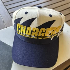 VTG 90s San Diego Chargers  Logo Athletic Sharktooth Snapback NFL Hat Cap Rare