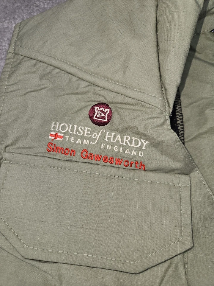 House of Hardy Country Wear LG 6 Bolsillos Cremallera Frontal Chaleco de Pesca con 2 Interior Foto 3 de 4