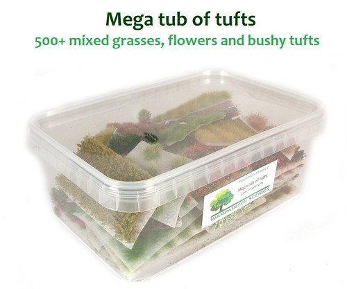 Static grass tufts self adhesive sheets - Model landscape scenery static - Picture 15 of 40