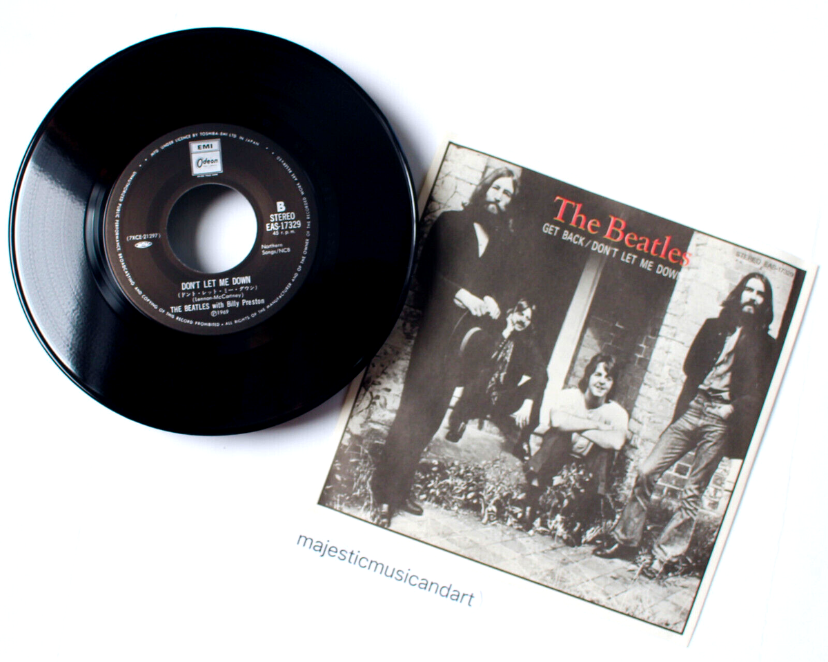 THE BEATLES GET BACK DON'T LET ME DOWN 7-INCH VINYL 45 EMI ODEON