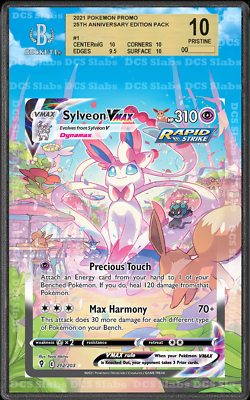 Sylveon VMAX Alt Art 212/203 CGC BGS Display Extend Art for Graded