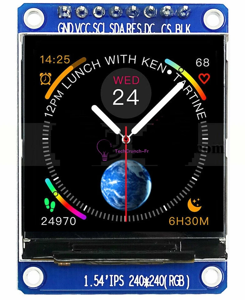 1.54 inch TFT IPS 240x240 SPI LCD Display Module for Arduino Raspberry Pi - Photo 2/4