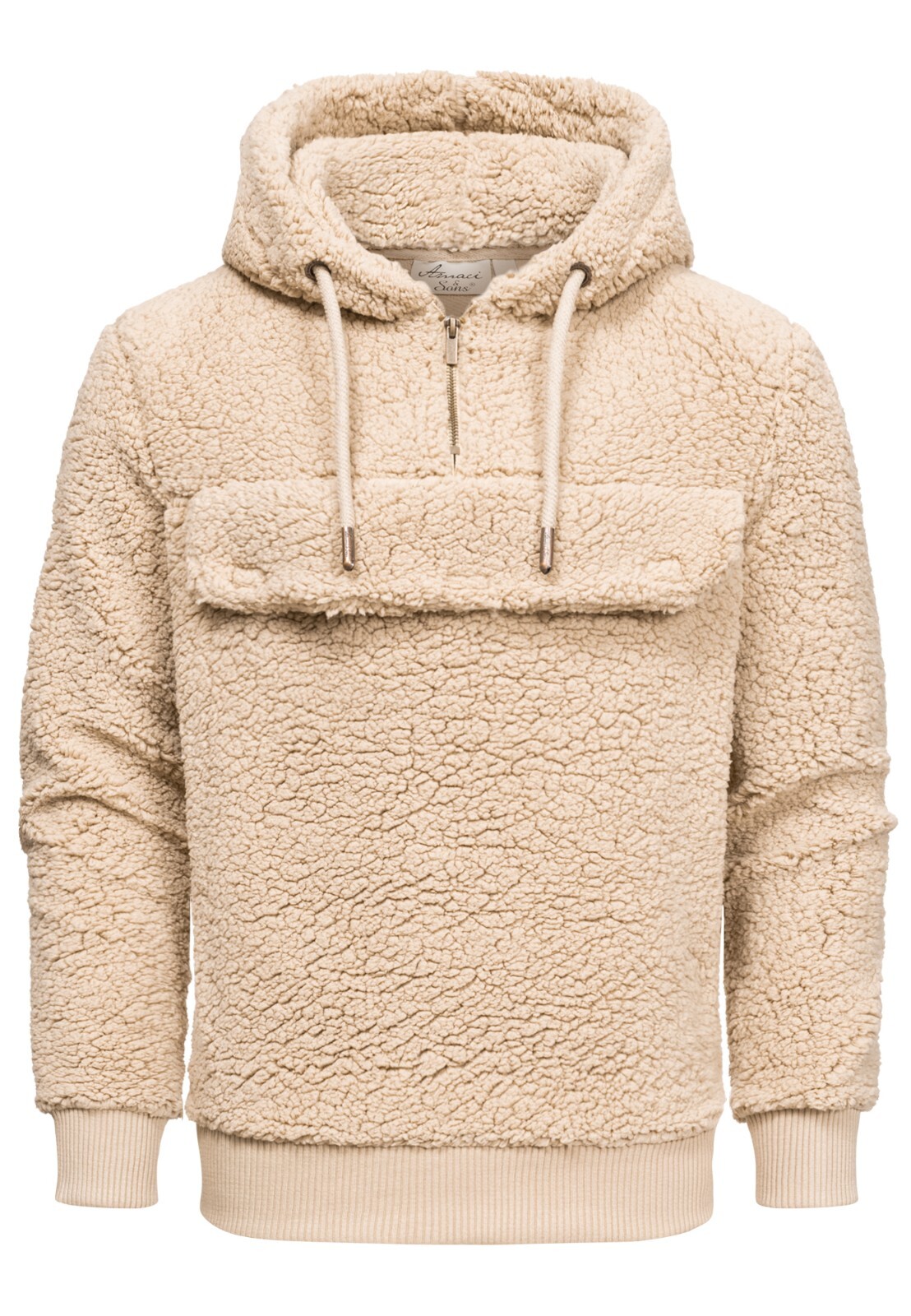 Generisch Fleecejacke Herren - Kuschelige Teddyjacke Mit Kapuze Für Winter & Übergangszeit