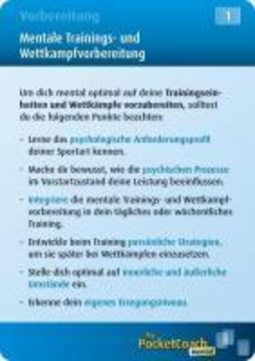 Thumbnail - My Pocket Coach Mental | Trainingskarten Zur Verbesserung Der Mentalen