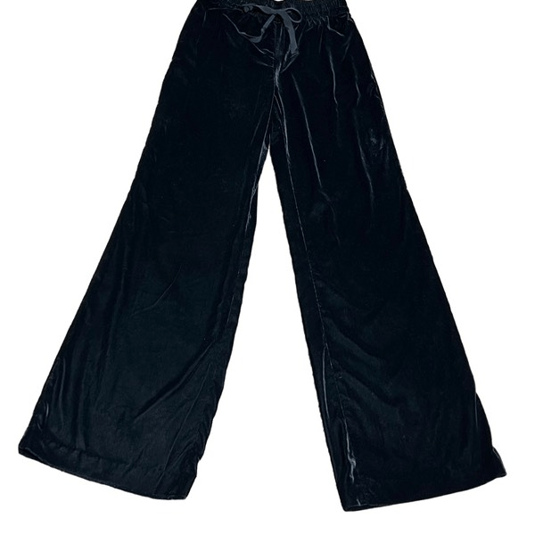 WIDE LEG PANTS ブラック XS Zara Woman Black Crushed Velvet Wide Leg Dress Pants Size XS | eBay