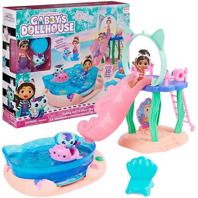 Gabi's Cat House Pool Set + Zubehör Gabi Meerjungfrau Figur 10 Stück