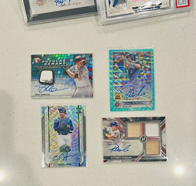 4 CUBS Autos: Wisdom Museum Triple Relic & Aqua AUTO Mancini Pristine Auto Amaya