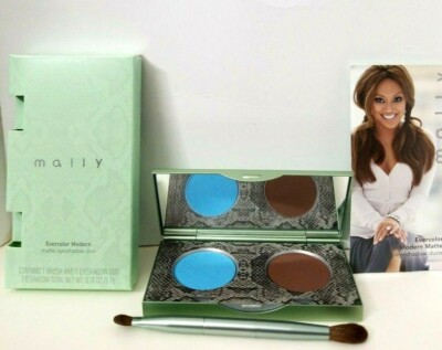 Mally Evercolor Modern Matte Eyeshadow Duo EARTH, 1 brush and 1 Shadow duo NEW
