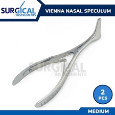 2 Vienna Nasal Speculum ENT Surgical Medical Medium Stainless German Grade