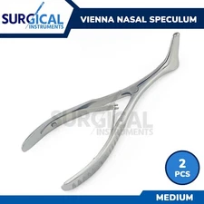 2 Vienna Nasal Speculum ENT Surgical Medical Medium Stainless German Grade