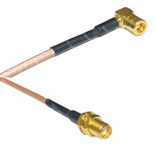 RG316 SMB FEMALE ANGLE to SMA FEMALE RF Cable Rapid-SHIP LOT