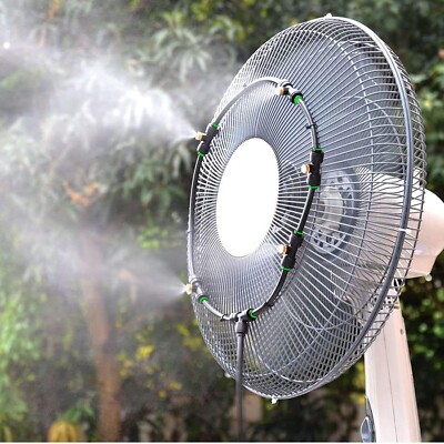 Outdoor Fan Mist Cooling System Kit for Patio Fan Garden Greenhouse 19.6FT(5.9M)