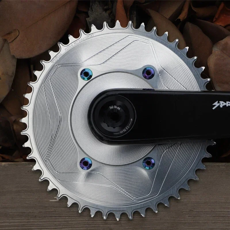 110 BCD 4 Bolts Chainring 3mm Offset Narrow Wide Chainwheel for 9-12 Speed - Image 3 of 4