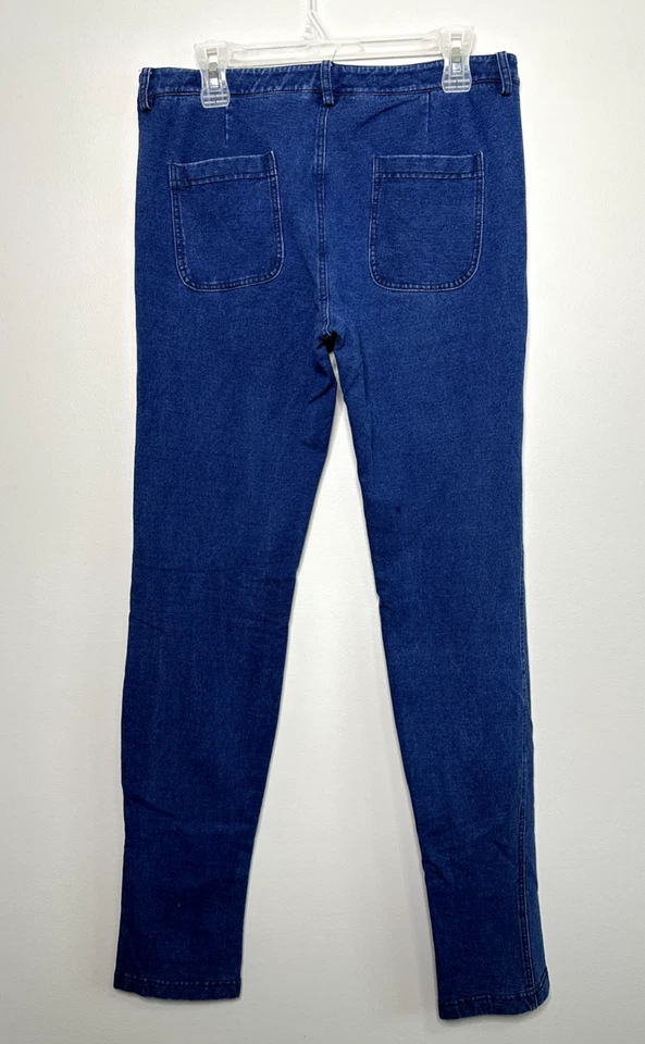 VINCE Ajustado Elastizado Azul DENIM Bolsillos JEANS Leggings Jagens Mujer Talla 10x33.5 Foto 4 de 4