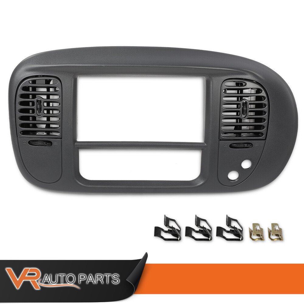 Fit For 97-03 F150 Ford Expedition Center Dash Radio Air Vent Climate Bezel Gray