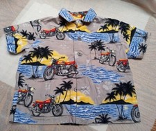 Hawaiian Boys Collard Button Down Short Sleeve Dress Shirt Sz   Tag Removed