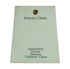 Porsche Clubs Service Book Germany Europe Overseas Vintage 9.85 WWM 240000