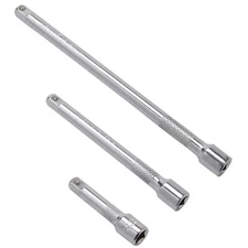 DAKCOS 3 Pieces 3/8 Inch Drive Socket Extension Set Includes 3 6 10 Inch Exte...