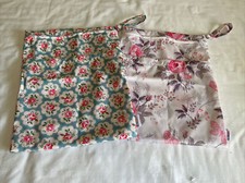 Lot 2 Alva Baby Wet Dry Bags Waterproof Reusable 2 Zippers Floral New