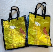 Trader Joe's Reusable Tote Bag Perky Owl Uni-corny Corn Grocery Shopping Travel