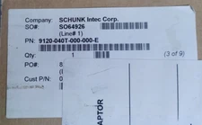 SCHUNK 9120-040T-000-000-E QUICK CHANGE DEVICE ADAPTER NEW!! WOW!!