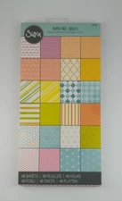Sizzix Paper Pad 6" x 12" Basics Double Sided 24 Designs 46 Sheets