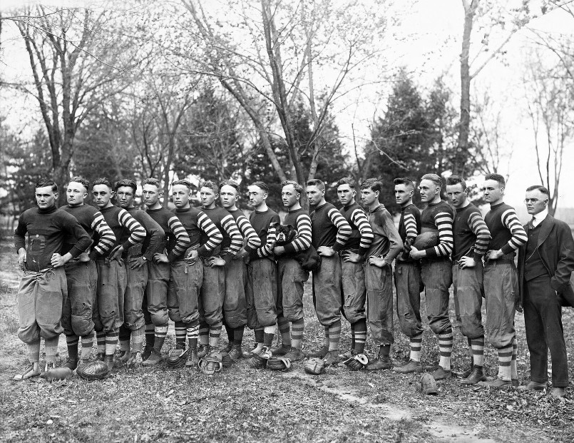1918 Chapman High School Football Team, Kansas Old Photo 8.5