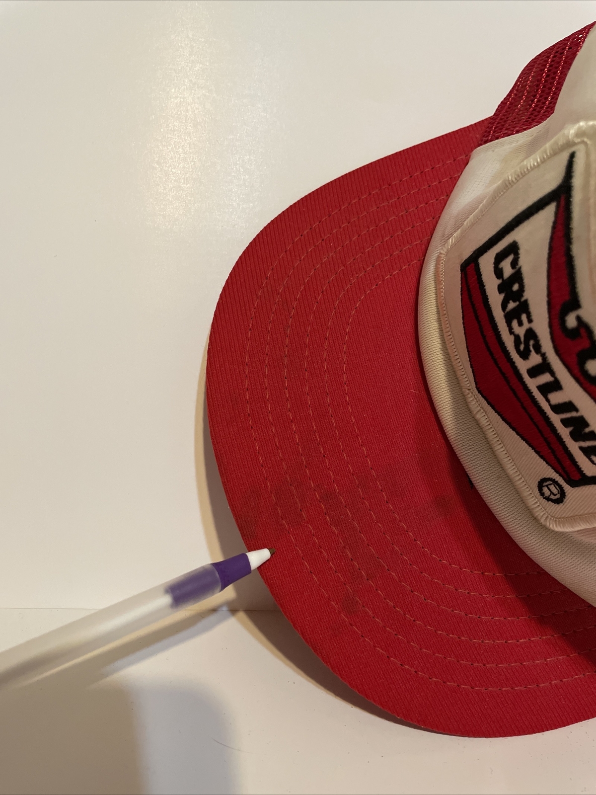 Vintage Crestline Patch Mesh SnapBack Trucker Hat - image 4