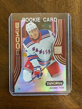 Adam Fox RC w/ ROOKIE CARD case NHL Rangers. rookie card picture
