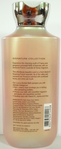 Bath Body Works FRENCH LAVENDER & HONEY Luxury Bubble Bath, 10oz/295 mL, NEW x 2 - Picture 3 of 3
