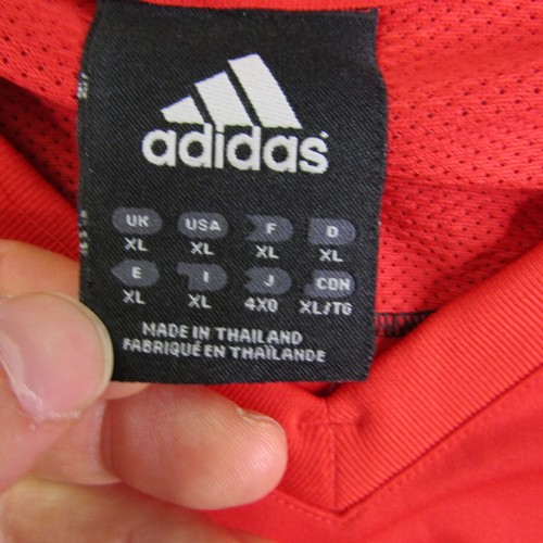 Portland Trail Blazers Shirt Mens XL Red Adidas V Neck NBA Basketball Warmup - Picture 11 of 12