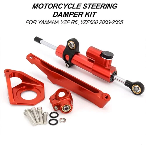 Motorcycles Steering Stabilize Damper Bracket Mount For YAMAHA YZF600 R6 2003-05 Foto 2 de 4