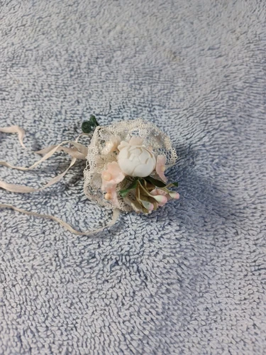 Vintage 60s Barbie Doll #972 Wedding Day Pink White Flower Bouquet