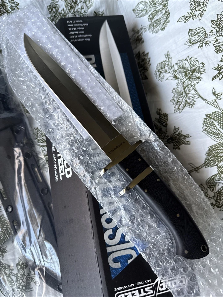 Cold Steel Black Bear Classic Fixed Blade Knife San Mai Steel Blade #35AR - Image 4 of 4