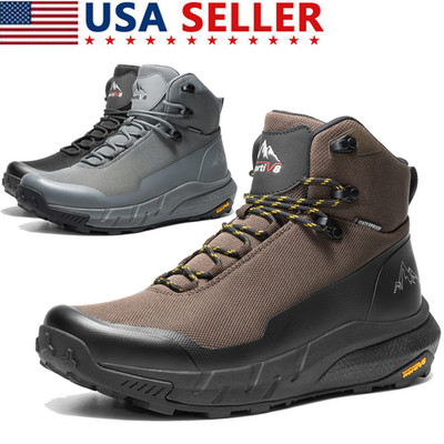 Men Waterproof Hiking Boots Outdoor Lightweight Breathable Trekking Trail Shoes