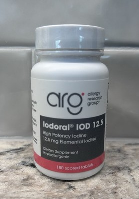 Allergy Research Group-Iodoral IOD 12.5 - High Potency   180 Scored Tablets