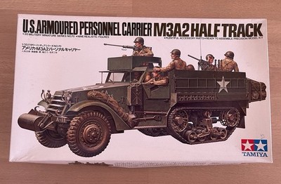 TAMIYA 1/35 No.70 U.S. ARMORED PERSONNEL CARRIER M3A2 HALF-TRACK kit 35070 JAPAN