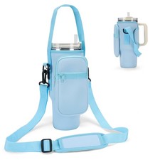 Water Bottle Carrier Bag for 30 oz Tumblers with Phone Pocket  Straps