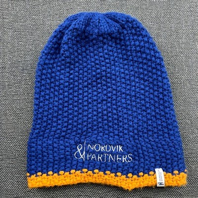 Odlo Holmenkollen Ski Beanie Hat One Size Cross Country XC Lined Blue Knitted