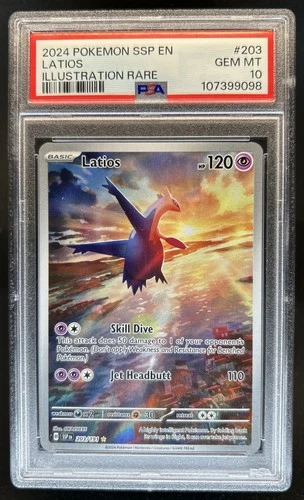 2024 Pokemon Surging Sparks Latios #203/191 PSA 10 GEM MINT