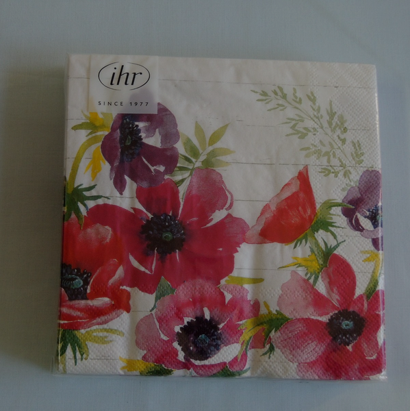 20 Servietten Klatschmohn 1 Packung Ovp Ihr E BlüTen Poppy Mohn Motivserviette-image