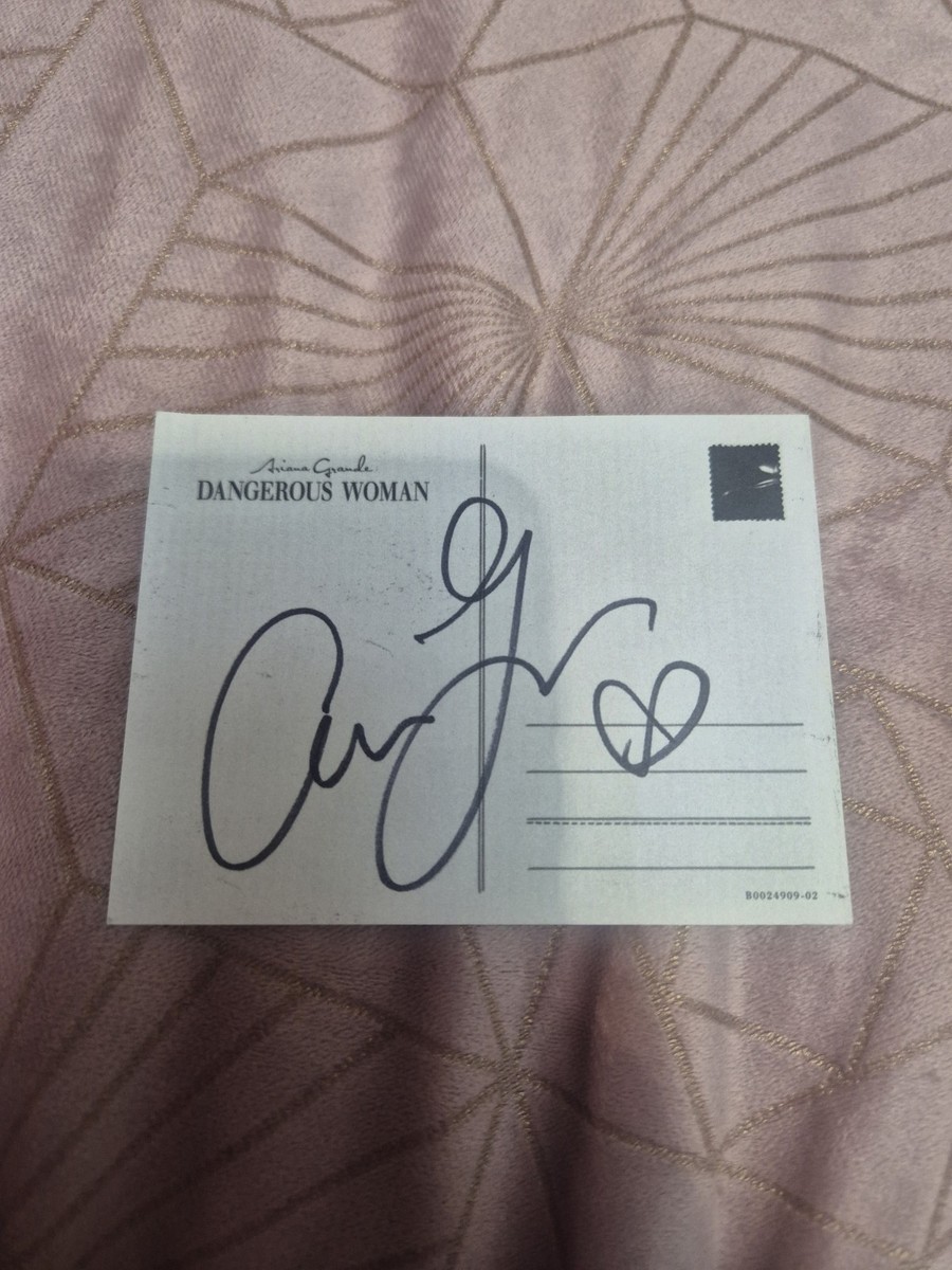 Sealed Ariana Grande Dangerous Woman CD With Signed Autographed