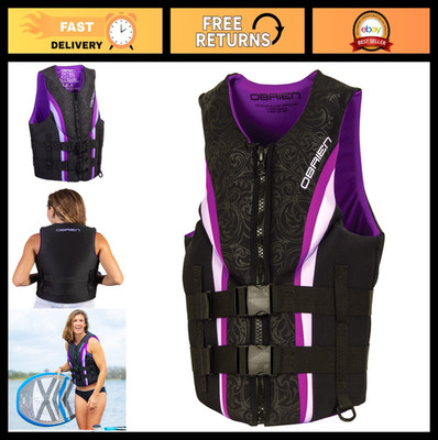 Women's Life Jacket - US Coast Guard Approved, Ideal for Boating, Skiing, Surfin