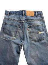 Vintage Levi s 517 0217 Black Bartack Size Boot Cut Distressed 70s 30X32 USA