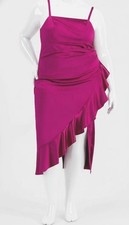Emerald Sundae Womens' Purple Ruffled Dress Plus Size 22