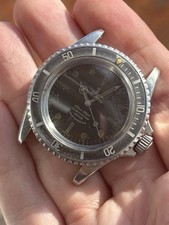 1968 Tudor Submariner 7016 Rose Dial Semi Pointed CG Rolex Case Crown Serviced