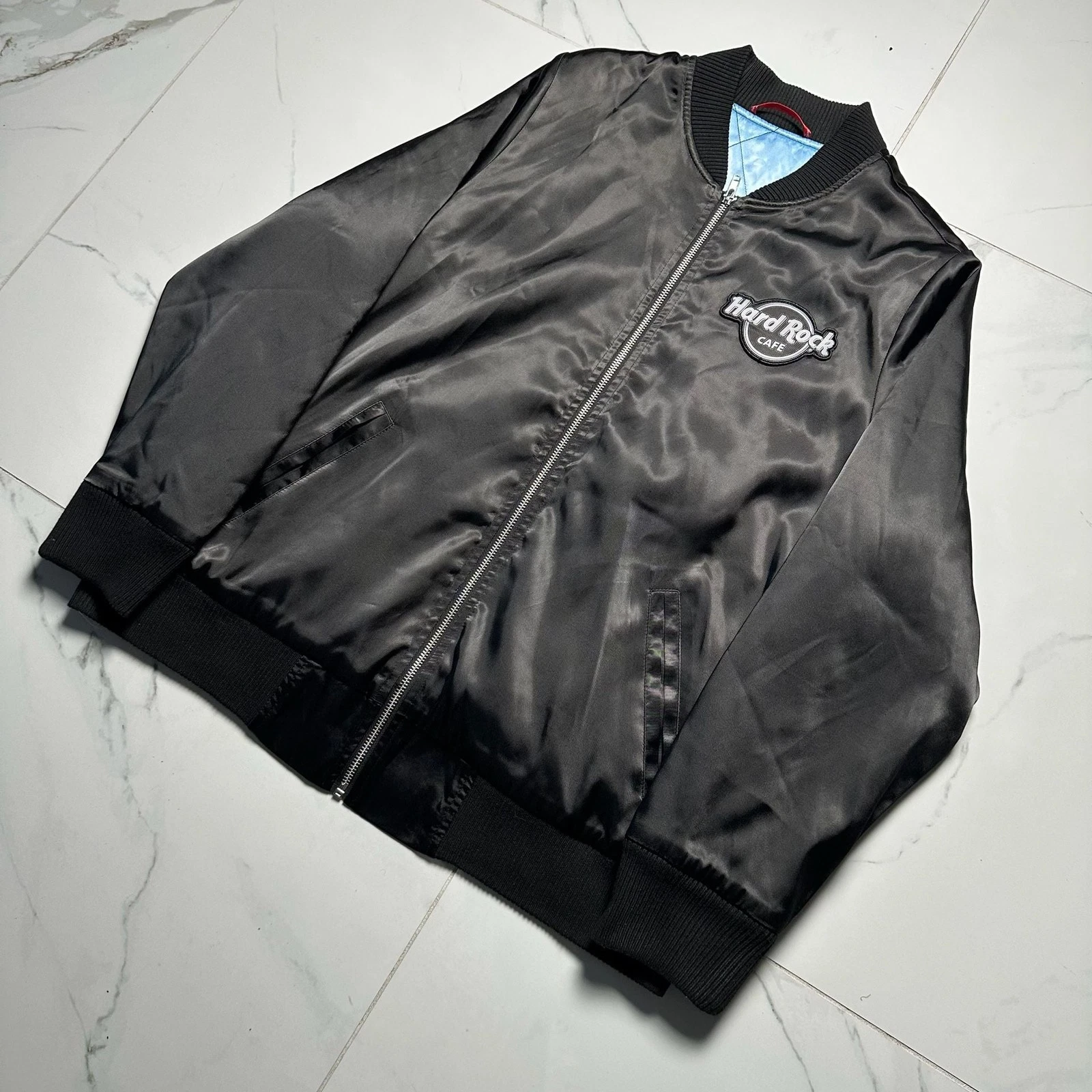 Hard Rock Cafe The Beatles Abbey Road London UK Bomber Jacket - product detail image 5