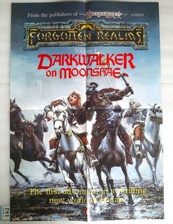 DragonLance Forgotten Realms Darkwalker on Moonshae Poster 1987 AD&D RPG TSR