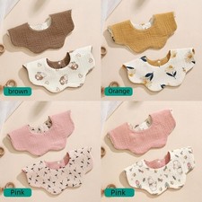 Baby Bibs for Girl Cotton Bibs Baby Drool Bib sdouble-sided  4 Packs 